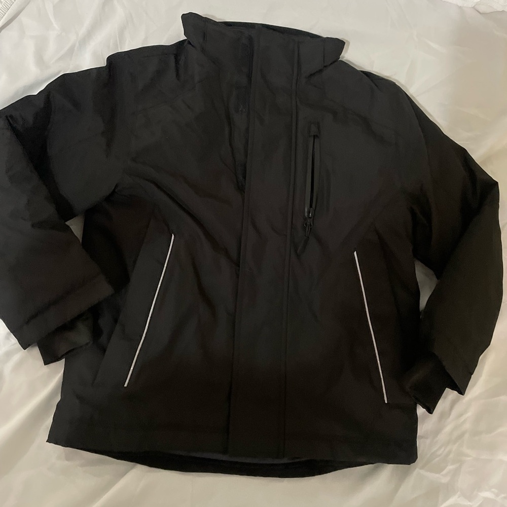 Tesla Youth Black Puffer Jacket